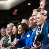 Donors of DCIH cutting ribbon